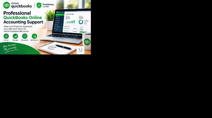 Need help keeping your business finances organised in QuickBooks Online? I will help you set up, clean up, and manage your QuickBooks records so you h
