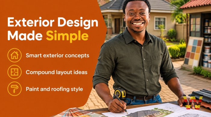 I will design exterior concepts for homes and shops