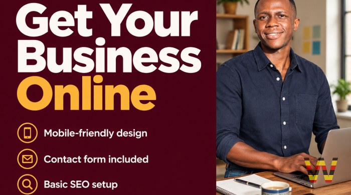 I will design and develop a simple website for your business or shop