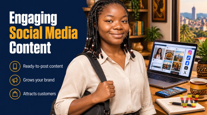 I will create engaging social media content for your business