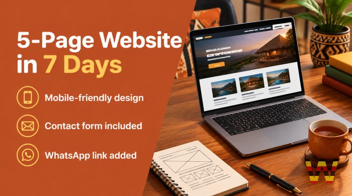 We will design and develop a 5-page business website for UGX 500,000