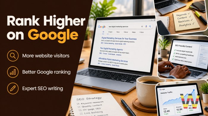We will write and publish SEO blog posts for your website