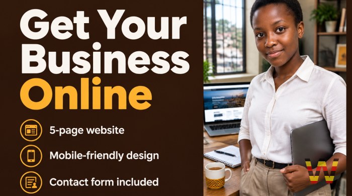 I will design and build a simple website for your small business