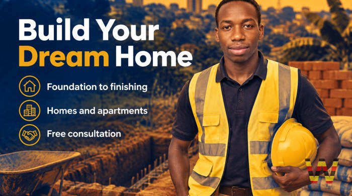 I will build a new house for you from foundation to finishing