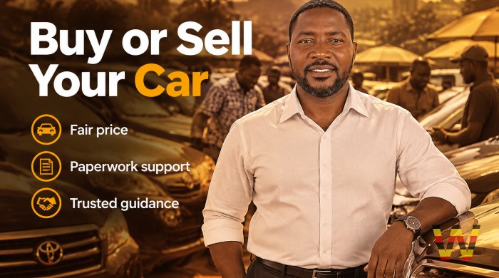 I will help you buy or sell a car in Kampala