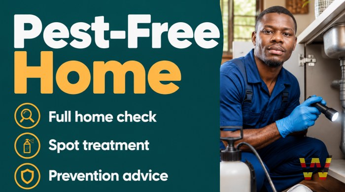 I will inspect and treat your home for pests