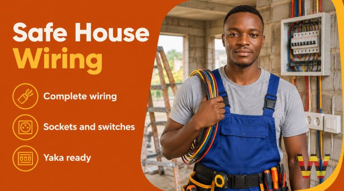 I will wire a new house or shop from start to finish