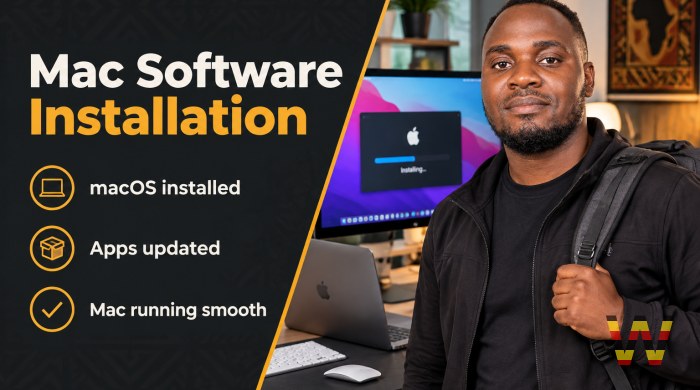 I will install macOS and apps on your Mac