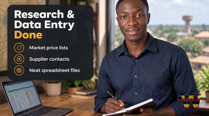I will do online research and data entry for your small business