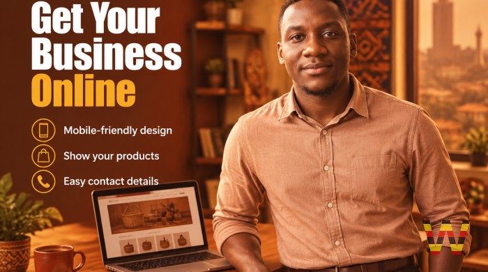 I will build a simple website for your shop or business