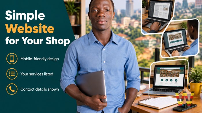 I will create a simple website for your small business or shop