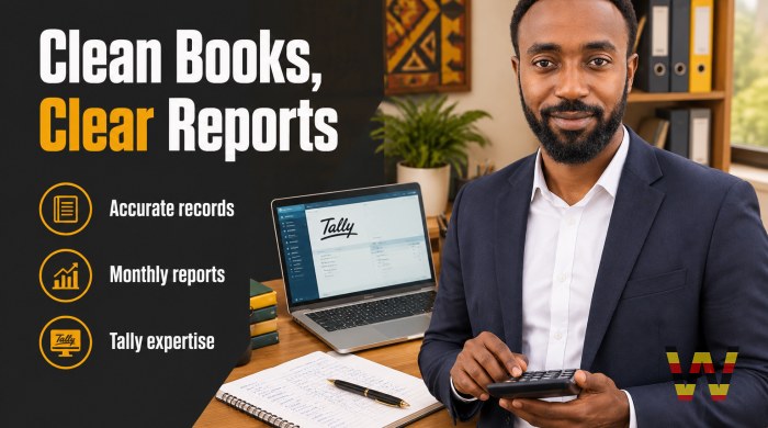 I will do monthly bookkeeping for small shops and businesses in Tally