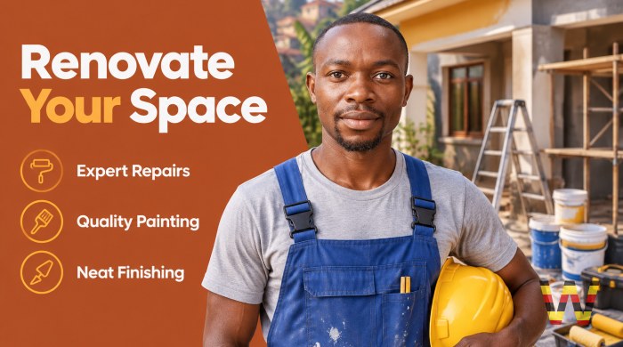 I will renovate your home or shop