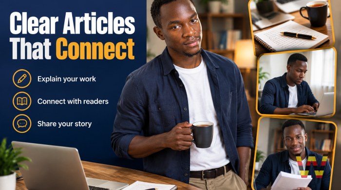 I will write clear articles for your business or project
