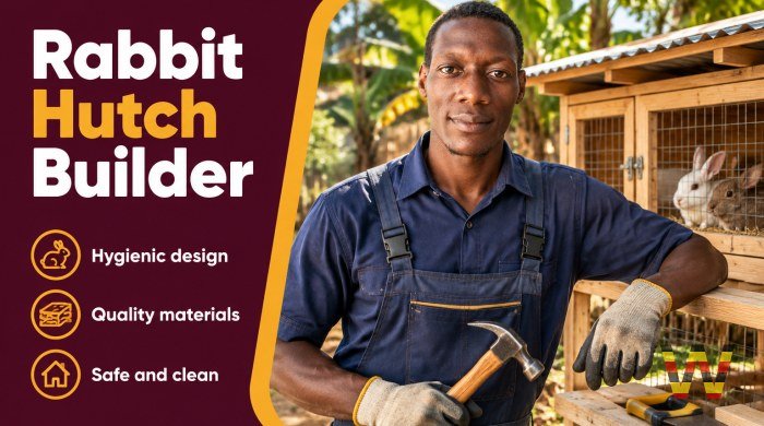 I will build a standard rabbit hutch for your home
