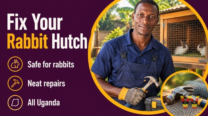 I will repair and fix your damaged rabbit hutch