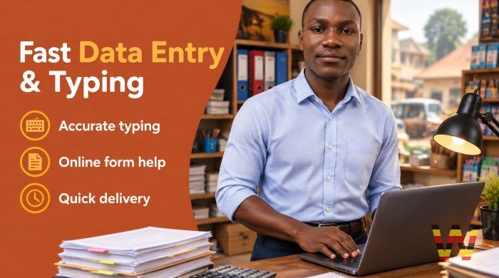 I will do online tasks and data entry for shops and offices