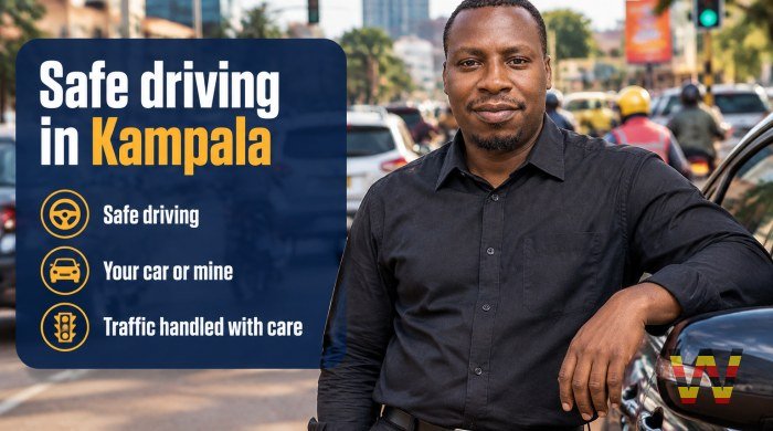 I will drive you safely in Kampala traffic