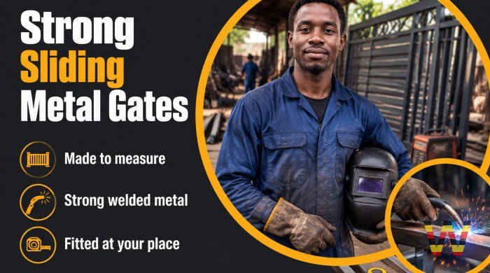 I will make custom sliding metal gates for homes and shops