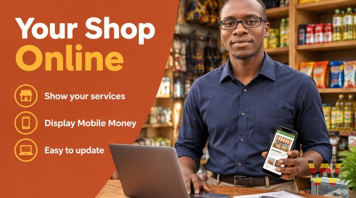 I will build a simple website for your shop or business