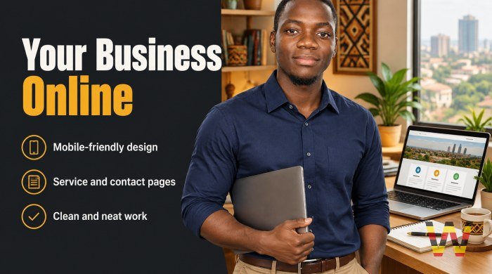 I will build a business website for your shop or company