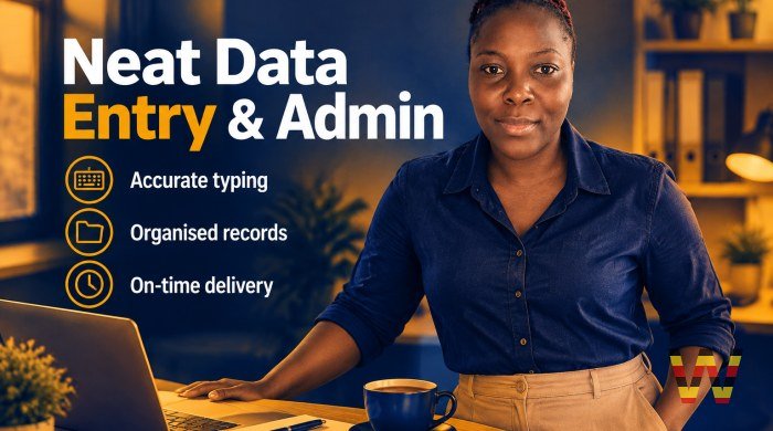I will do accurate data entry and admin work for your business