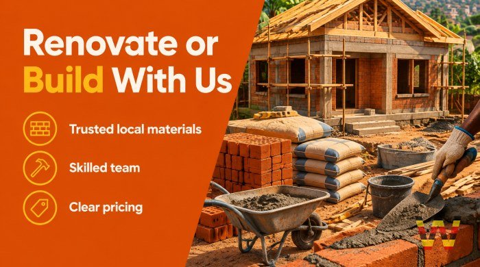 We will carry out house renovations and construction