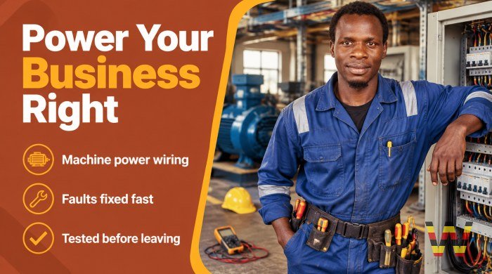I will do industrial electrical installations for your business