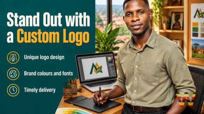 I will design a custom logo and brand identity for your business