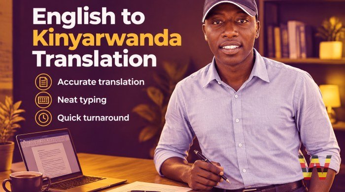 I will translate English to Kinyarwanda for your documents